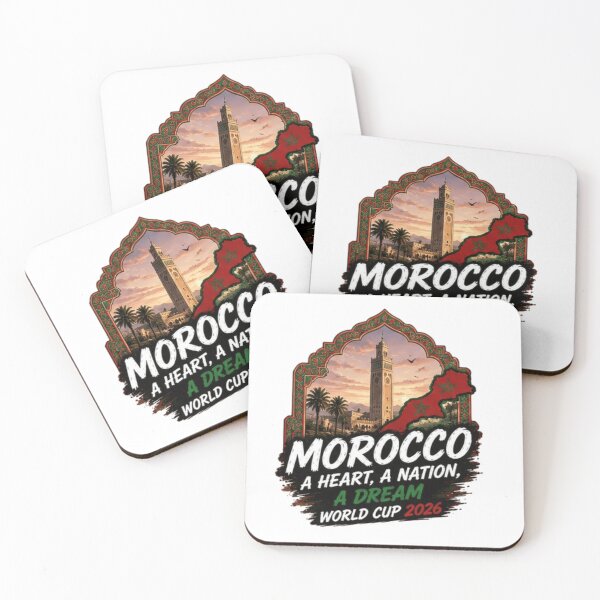 Item preview, Morocco Road to World Cup 2026 Soccer Design designed and sold by Pixanova.