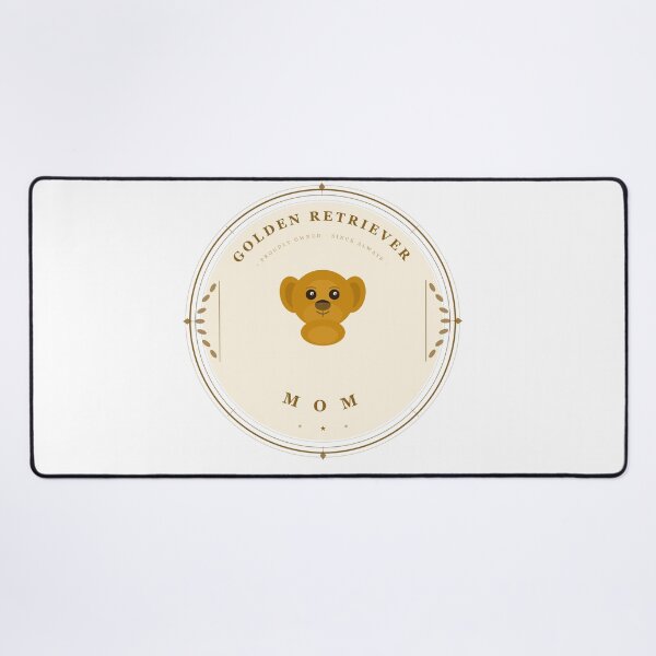 Item preview, Golden Retriever Mom — Vintage Circular Seal Sticker T-Shirt | Dog Mom Gift designed and sold by Mega-Shopping.