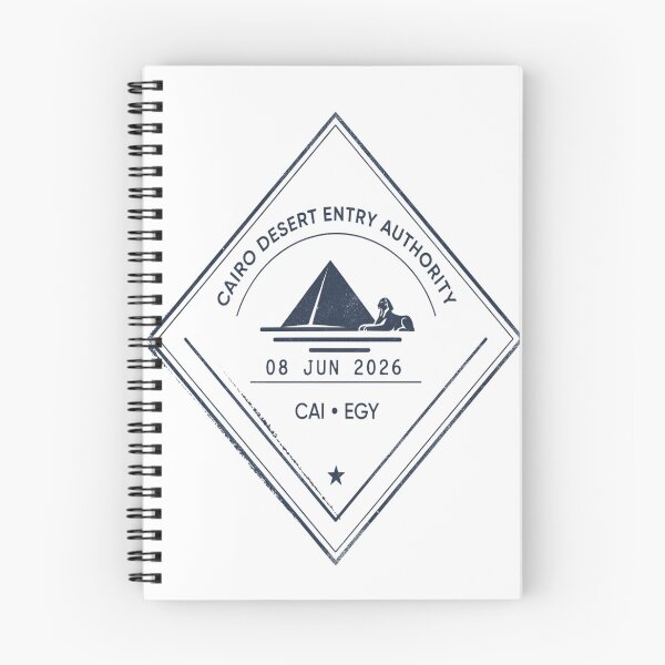 Item preview, Cairo Mid‑Century Passport Stamp Retro Travel Sticker designed and sold by stickercuffs.