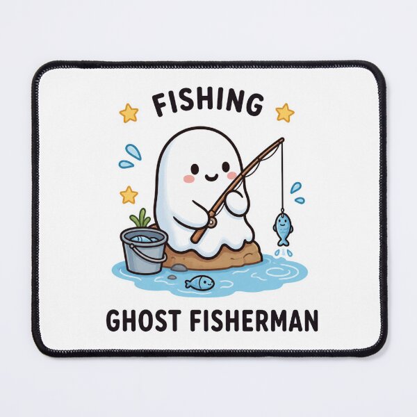 Item preview, Cute Ghost Fisherman Adventure designed and sold by ORIGIN™ Premium Wear.