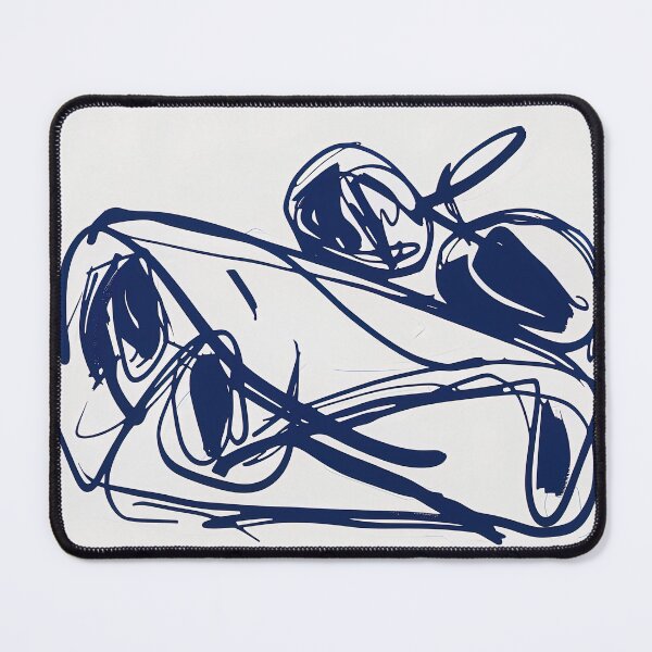 Item preview, Burrito - Blue Abstract Art designed and sold by shadow-bloom.