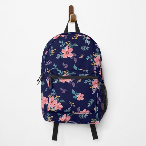 Item preview, Elegant Watercolor navy blue Floral Pattern Seamless Botanical Flower Design designed and sold by abdallatigle.