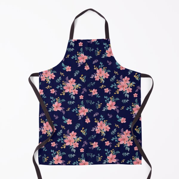 Item preview, Elegant Watercolor navy blue Floral Pattern Seamless Botanical Flower Design designed and sold by abdallatigle.