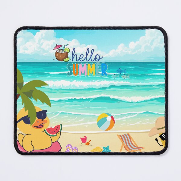 Item preview, Cute Hello Summer Beach Cartoon Design designed and sold by Tamawy.