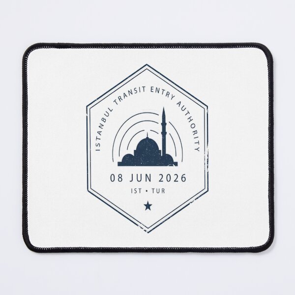 Item preview, Istanbul Mid‑Century Passport Stamp Retro Travel Sticker designed and sold by stickercuffs.