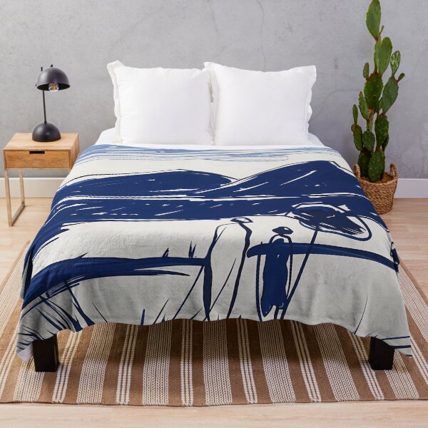 Item preview, Burundi landscape - Blue Abstract Art designed and sold by shadow-bloom.