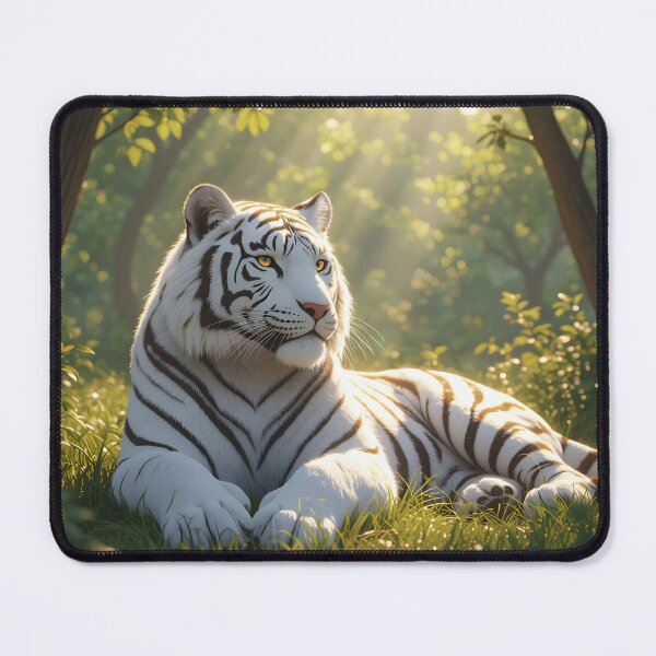 Item preview, Resting White Tiger designed and sold by JeffsUniqueGifts.