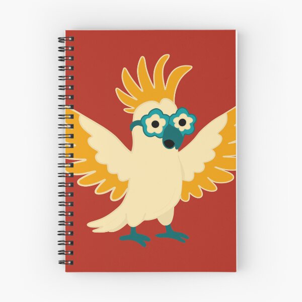 Item preview, Fancy white Cockatoo with flower sunglasses 12 – Humorous animal Design  designed and sold by StefanStudioArt.