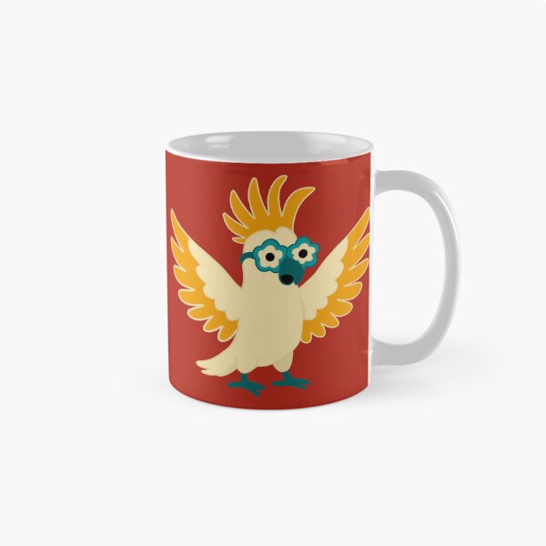 Item preview, Fancy white Cockatoo with flower sunglasses 12 – Humorous animal Design  designed and sold by StefanStudioArt.