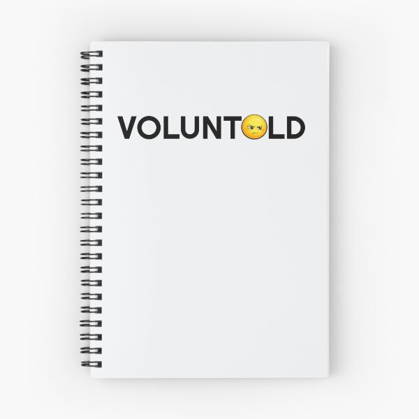 Item preview, Voluntold Annoyed Emoji Funny Volunteer Light Shirt designed and sold by FoxBaine Designs.