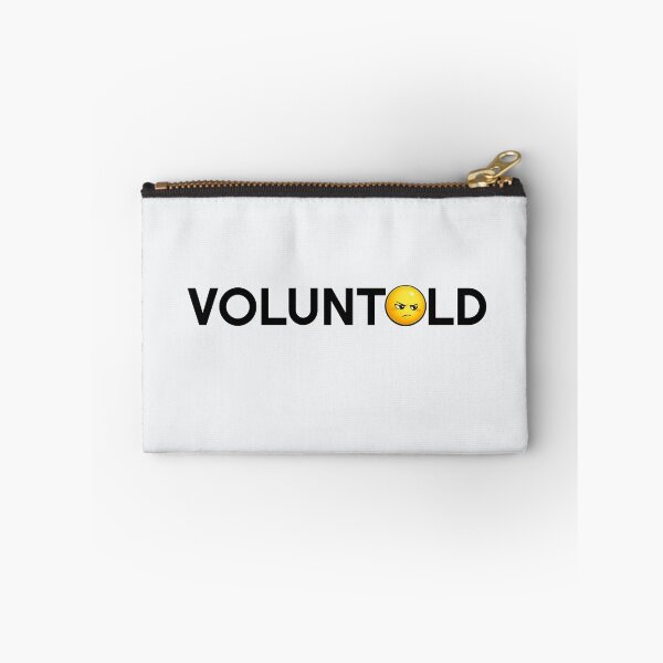 Item preview, Voluntold Annoyed Emoji Funny Volunteer Light Shirt designed and sold by FoxBaine Designs.
