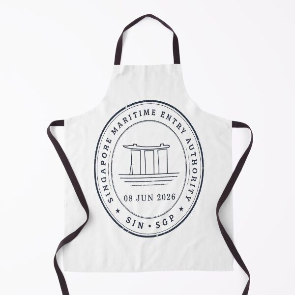 Item preview, Singapore Mid‑Century Passport Stamp Retro Travel Sticker designed and sold by stickercuffs.