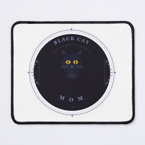 Item preview, Black Cat Mom — Vintage Circular Seal Sticker T-Shirt | Cat Mom Gift Moody Aesthetic designed and sold by Mega-Shopping.
