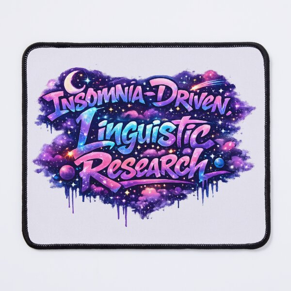 Item preview, Insomnia-Driven Linguistic Research – Cosmic Dream Graffiti designed and sold by Nerd Romance Café.