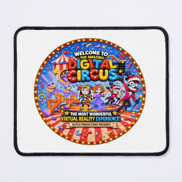 Item preview, the amazing Digital Circus Carnival Art | Fun Cartoon Circus Characters Sticker designed and sold by Art Wave Studio.