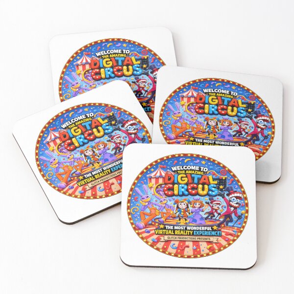 Item preview, the amazing Digital Circus Carnival Art | Fun Cartoon Circus Characters Sticker designed and sold by Art Wave Studio.