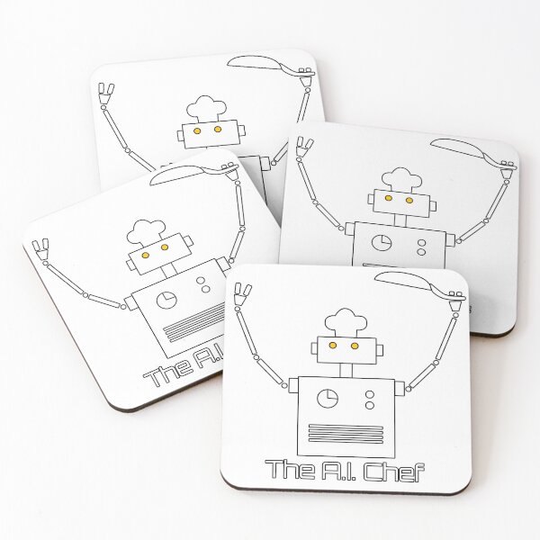Item preview, The AI Chef – Funny Robot Cook Illustration designed and sold by Soulink-Studio.