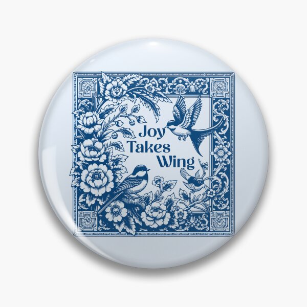 Item preview, Joy Takes Wing Vintage Bird & Floral Design | Elegant Nature-Inspired Art designed and sold by Sachie's Studio.
