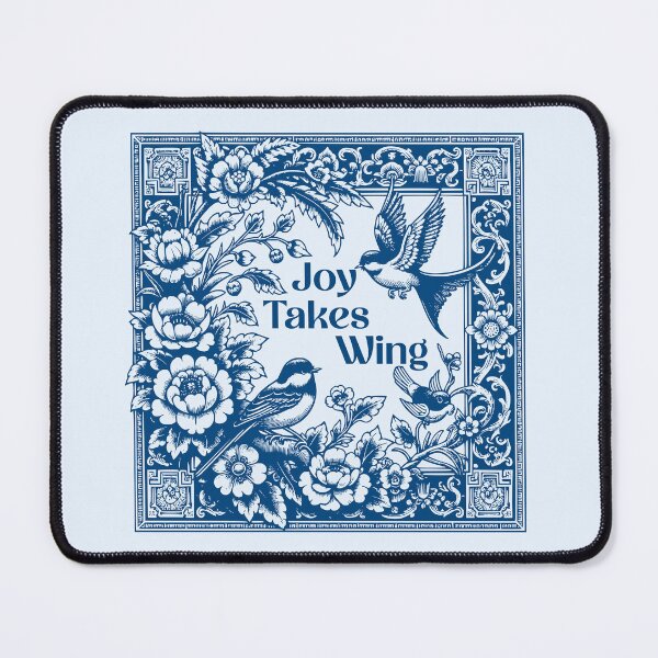 Item preview, Joy Takes Wing Vintage Bird & Floral Design | Elegant Nature-Inspired Art designed and sold by Sachie's Studio.