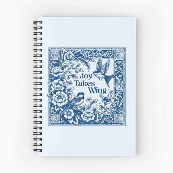 Item preview, Joy Takes Wing Vintage Bird & Floral Design | Elegant Nature-Inspired Art designed and sold by Sachie's Studio.