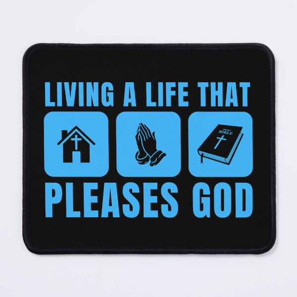 Item preview, Living a Life That Pleases God - Christian Faith - Sky Blue Design designed and sold by MoriaStore.