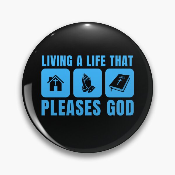 Item preview, Living a Life That Pleases God - Christian Faith - Sky Blue Design designed and sold by MoriaStore.