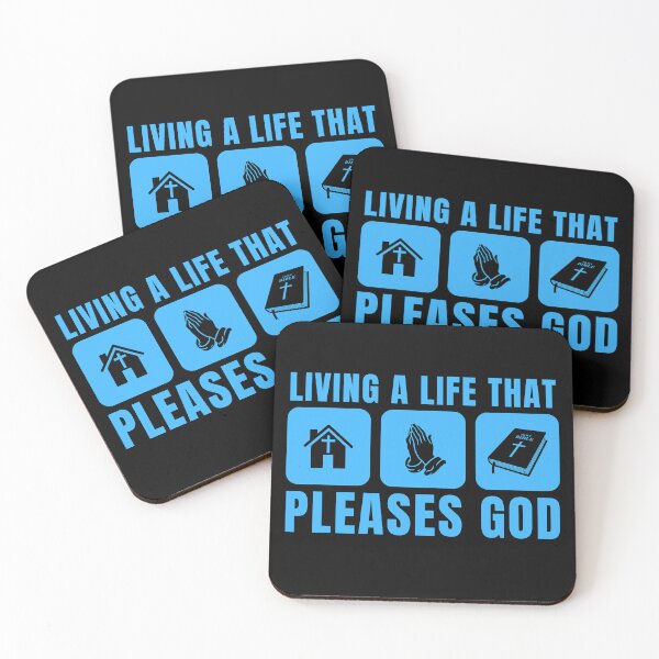Item preview, Living a Life That Pleases God - Christian Faith - Sky Blue Design designed and sold by MoriaStore.