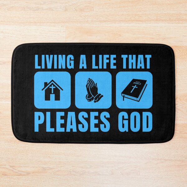 Item preview, Living a Life That Pleases God - Christian Faith - Sky Blue Design designed and sold by MoriaStore.