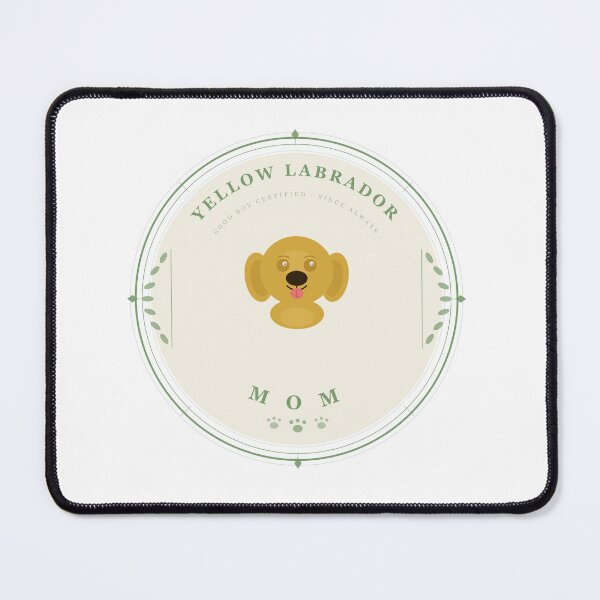 Item preview, Yellow Labrador Mom — Vintage Circular Seal Sticker T-Shirt | Lab Mom Gift designed and sold by Mega-Shopping.