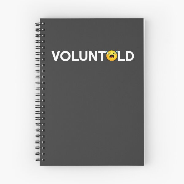 Item preview, Voluntold Crying Emoji Funny Volunteer Dark Shirt designed and sold by FoxBaine Designs.