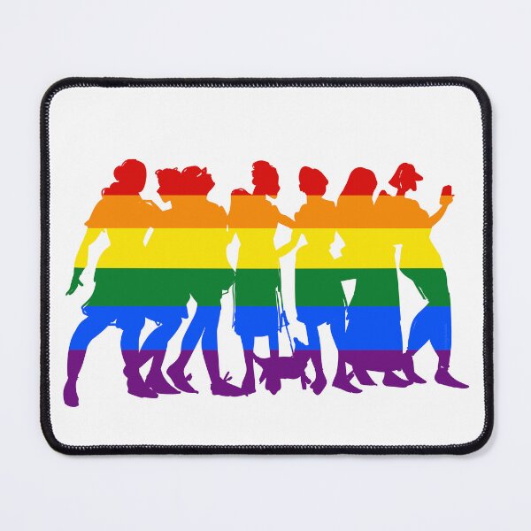 Item preview, Rainbow Runway Models -Aesthetic Pride Silhouette Art designed and sold by ArtbyLanaN.
