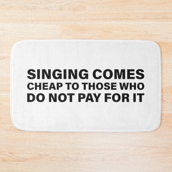 Item preview, Singing Comes Cheap to Those Who Do Not Pay for It — The Odyssey Quote (White Version) designed and sold by LiteraryRelics.