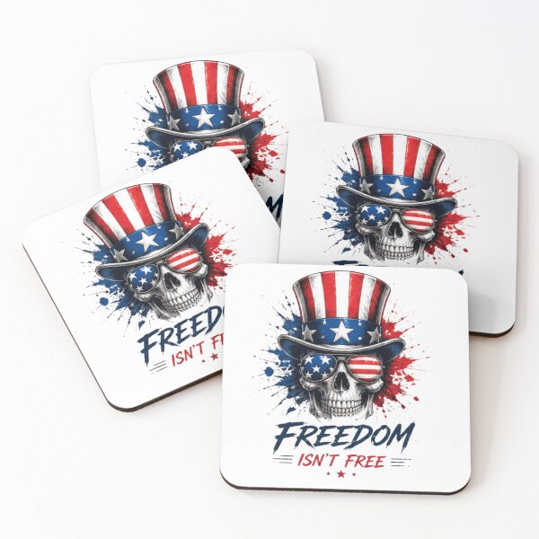 Item preview, Freedom Isn’t Free Patriotic Skull designed and sold by novaduman.