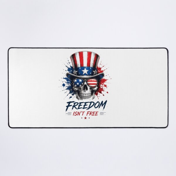Item preview, Freedom Isn’t Free Patriotic Skull designed and sold by novaduman.