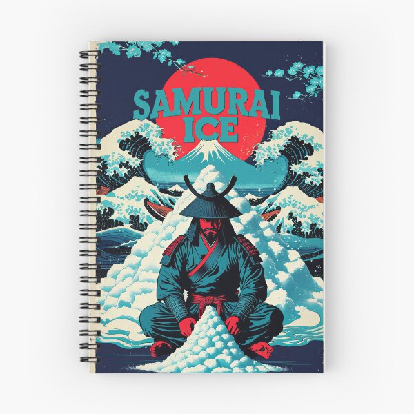 Item preview, Samurai Ice Japanese Ukiyo-e Parody - Retro Great Wave Art designed and sold by Structure-Blue.