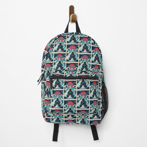 Item preview, Samurai Ice Japanese Ukiyo-e Parody - Retro Great Wave Art designed and sold by Structure-Blue.