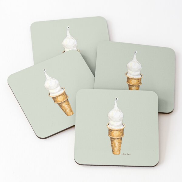 Item preview, LIME ICE CREAM Pop Art | Summer Dessert Aesthetic | Oil Painting Inspired Design designed and sold by BlueberrySwan.
