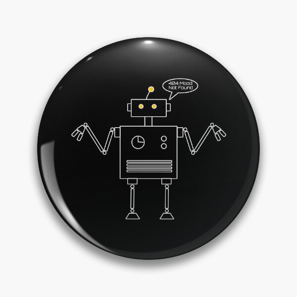 Item preview, Copy of 404 Mood Not Found – Funny Robot Illustration designed and sold by Soulink-Studio.