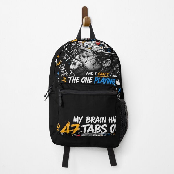 Item preview, MY BRAIN HAS 47 TABS OPEN | OVERTHINKING CLUB T-SHIRT designed and sold by LowBatteryStudio ⭐.