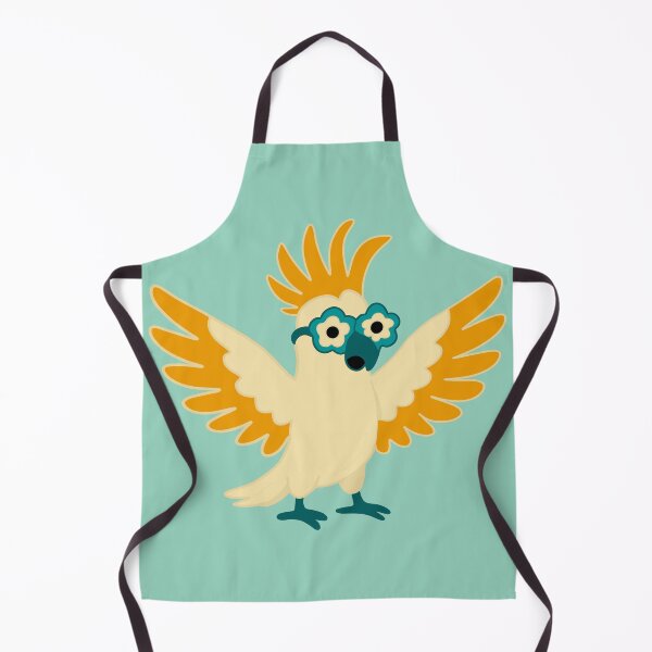 Item preview, Fancy white Cockatoo with flower sunglasses 94 – Humorous animal Design designed and sold by StefanStudioArt.
