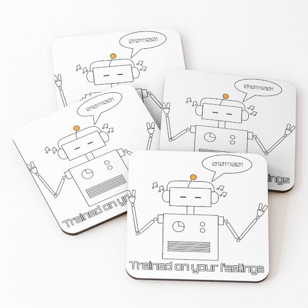 Item preview, The AI Artist – Robot Music Art Illustration designed and sold by Soulink-Studio.