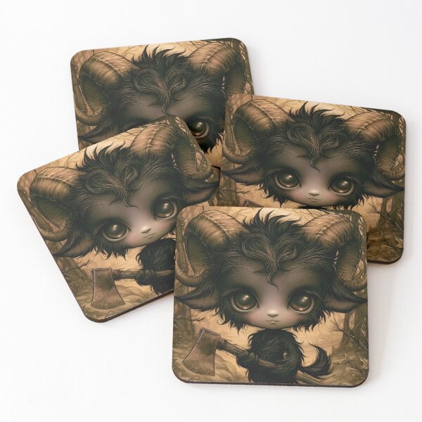 Item preview, Cute Maryland Goatman Cryptid Sticker | Chibi Urban Legend Monster Art designed and sold by InkAndGloom.