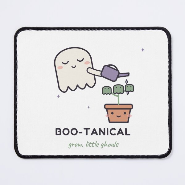 Item preview, Boo-tanical | Cute spooky ghost watering ghost plants | Humour design designed and sold by AmberSkyPhoto.