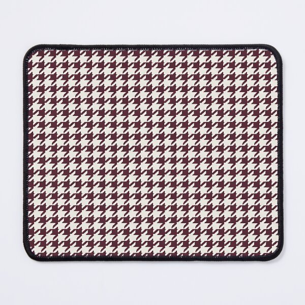 Item preview, Classic Burgundy and Cream Houndstooth Pattern designed and sold by zenjiinspired.