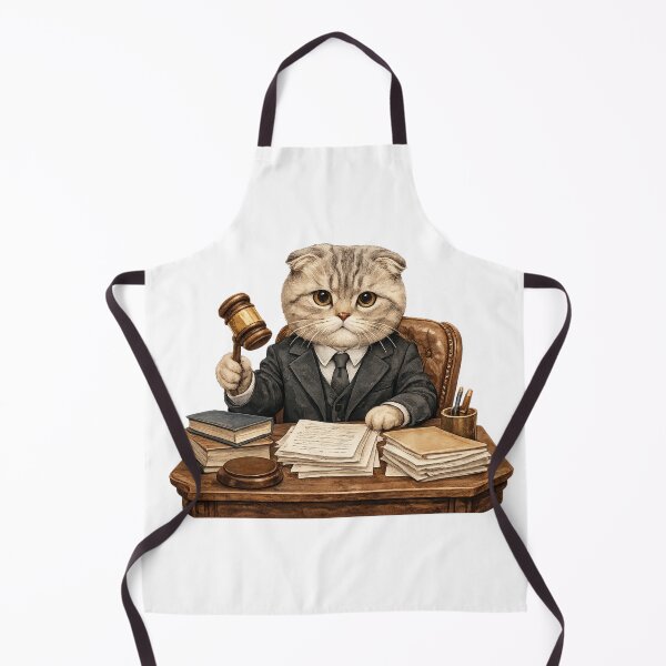 Item preview, Scottish Fold Lawyer Cat: Funny Cat Profession Watercolor Gift designed and sold by TheAngelHeart.