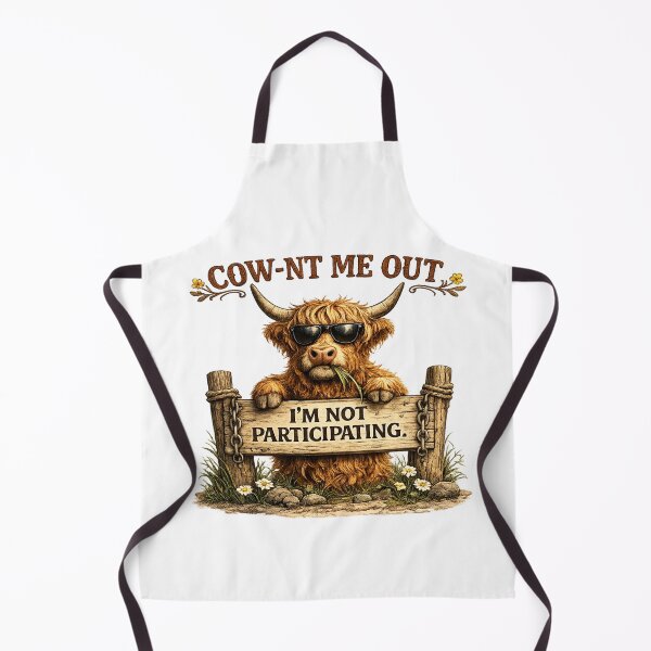 Item preview, Cownt Me Out Highland Cow designed and sold by HippyRikky.
