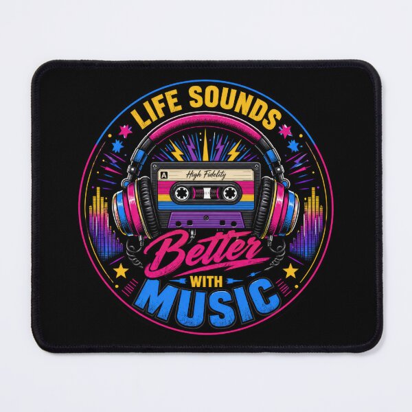 Item preview, Music Feeds The Soul Neon Headphones Poster designed and sold by Sketchlegacy.