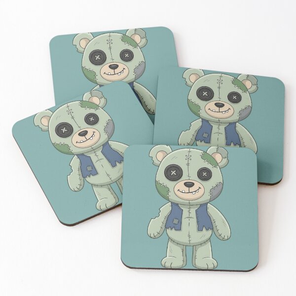 Item preview, Zombie teddy bear designed and sold by FoxLab Studio.