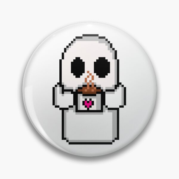 Item preview, Cute Pixel Ghost Coffee Pastel Goth Sticker designed and sold by RetroRlx.