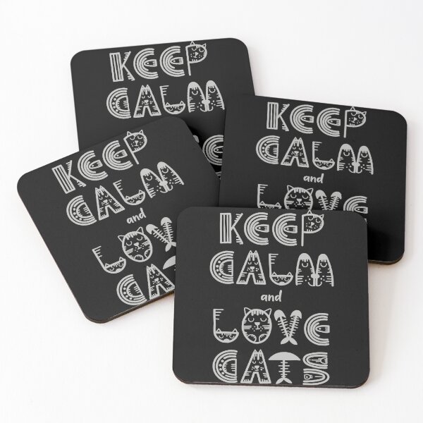 Item preview, Keep Calm and Love Cats - Cute Feline Doodle Art designed and sold by THE_OPULENCE.